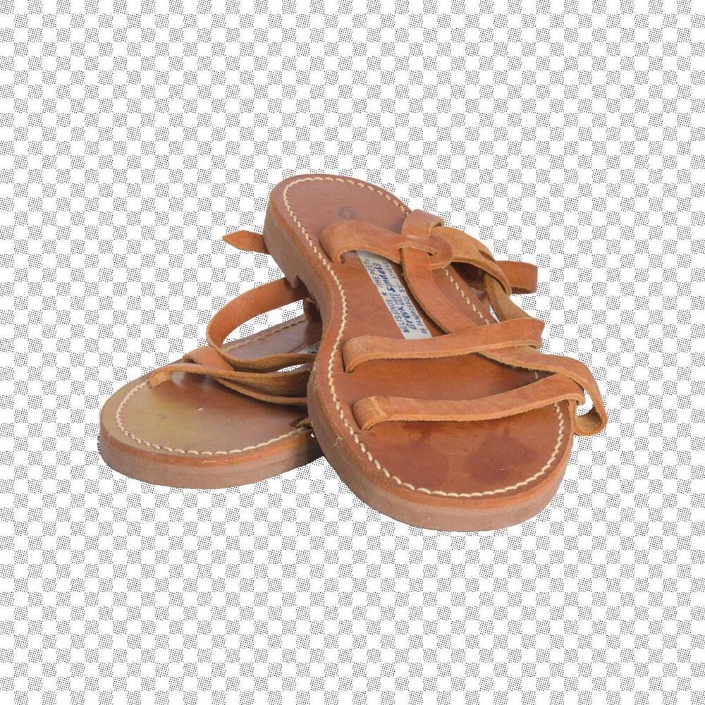 Women's Brown and Tan Sandal